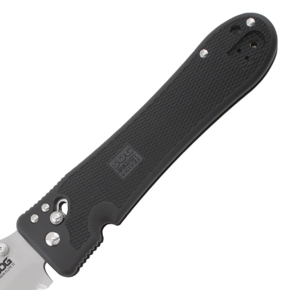 Складной нож Pentagon Elite II - SOG PE18 12.7 см, сталь VG-10, рукоять пластик GRN - фото 3