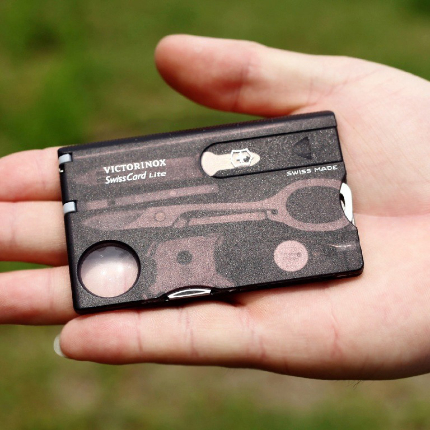 Швейцарская карта Victorinox SwissCard Lite, сталь X50CrMoV15, рукоять ABS-Пластик, черный от Ножиков