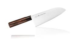 Фото Нож Сантоку ZEN, Tojiro, FD-567, сталь VG-10, коричневый в картонной коробке