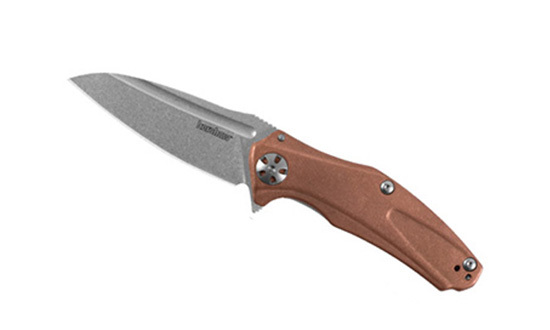 Складной полуавтоматический нож Kershaw Mini Natrix Copper K7006CU, сталь D2, рукоять медь - фото 1