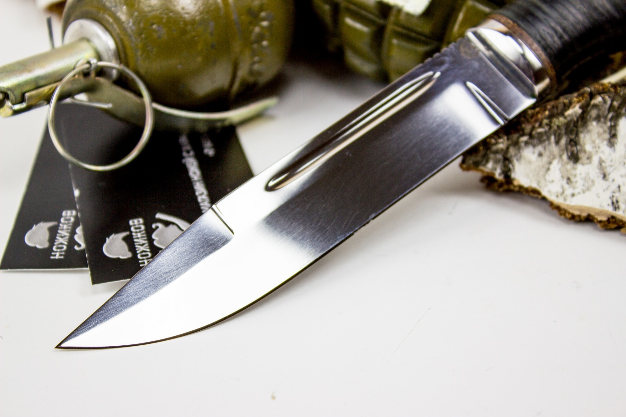 Нож Русич, сталь 95х18, кожа - фото 2