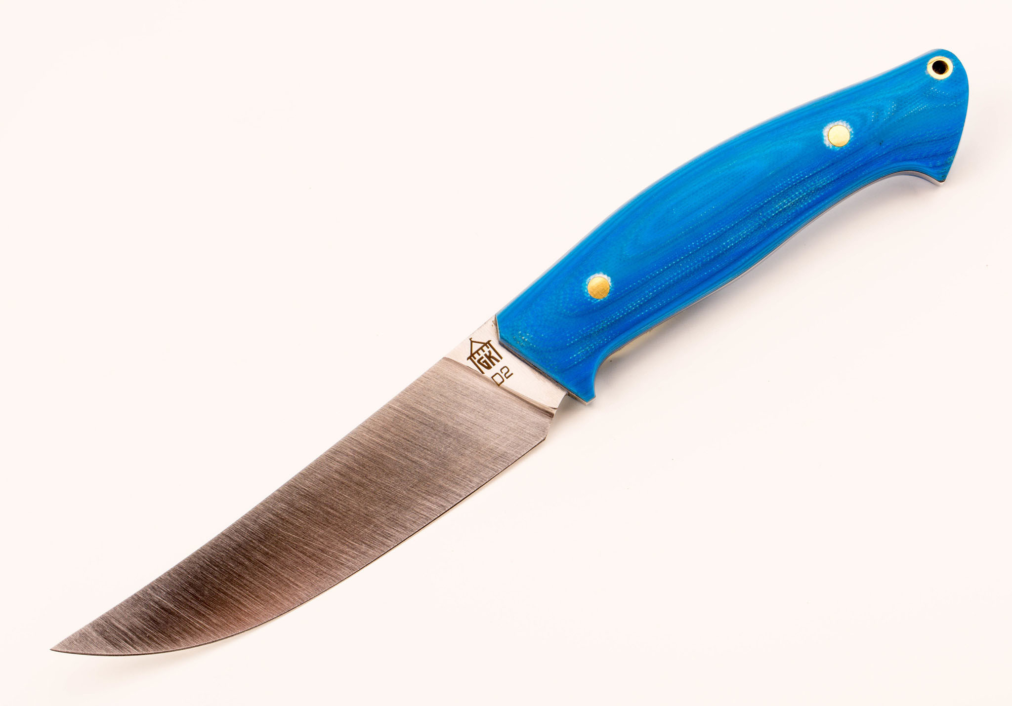 Нож Беркут, D2, рукоять G10 синяя - фото 1