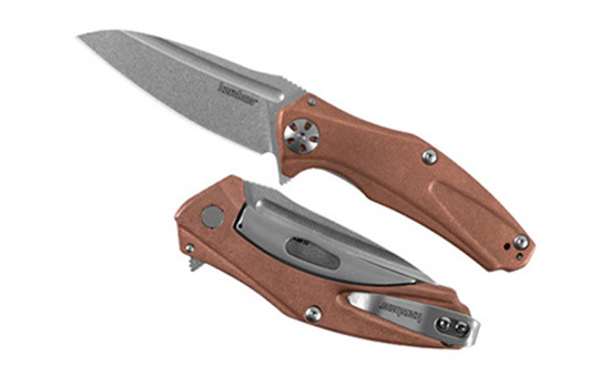 Складной полуавтоматический нож Kershaw Mini Natrix Copper K7006CU, сталь D2, рукоять медь - фото 2