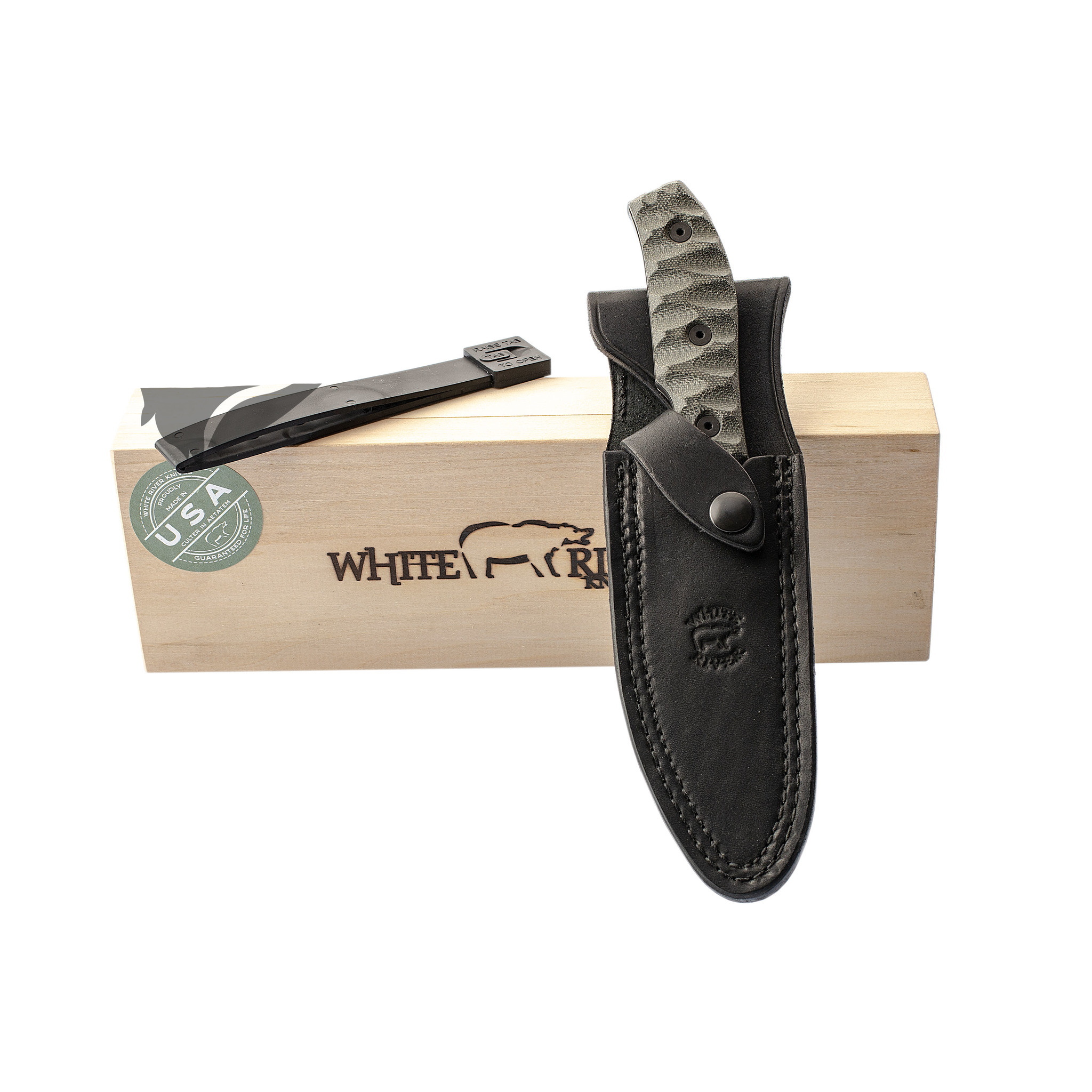 Нож White River GTI 4.5, сталь CPM S35VN, рукоять серая микарта - фото 5