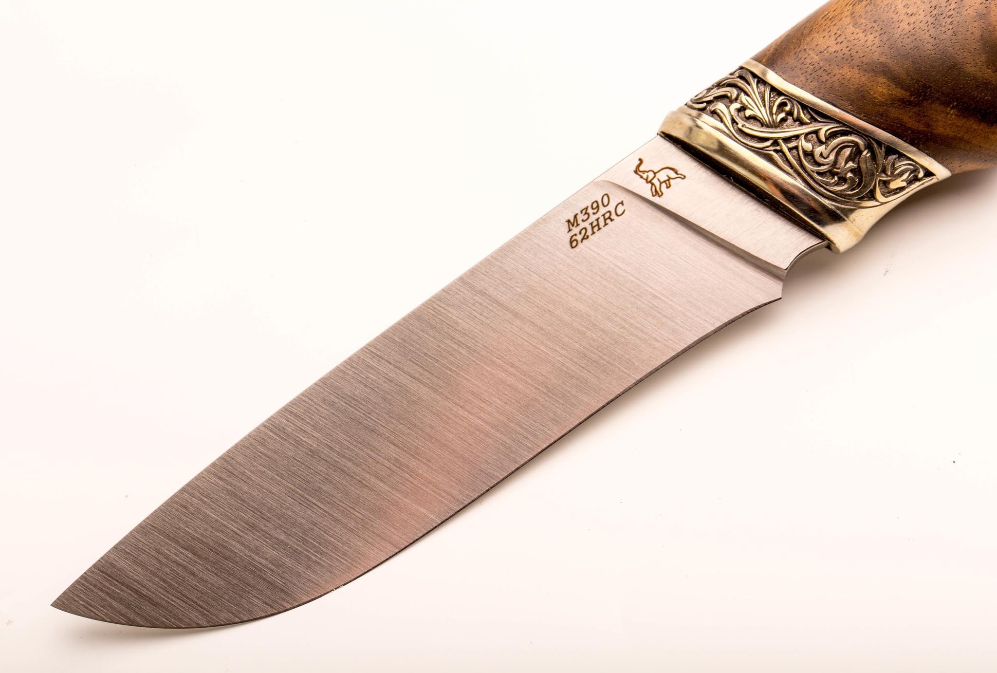 Нож разделочный C1-1, сталь M390, орех, 245мм, Слон от Ножиков