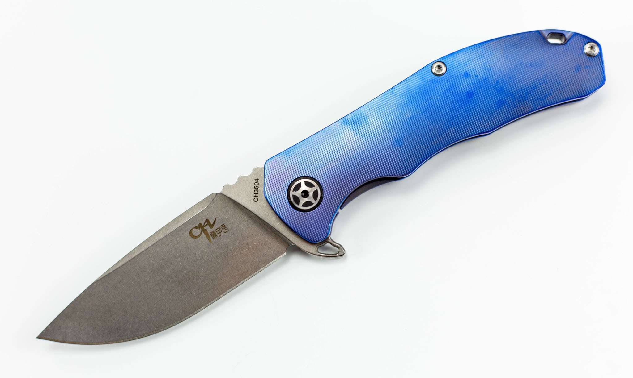 Складной нож CH3504 сталь S35VN, Синий