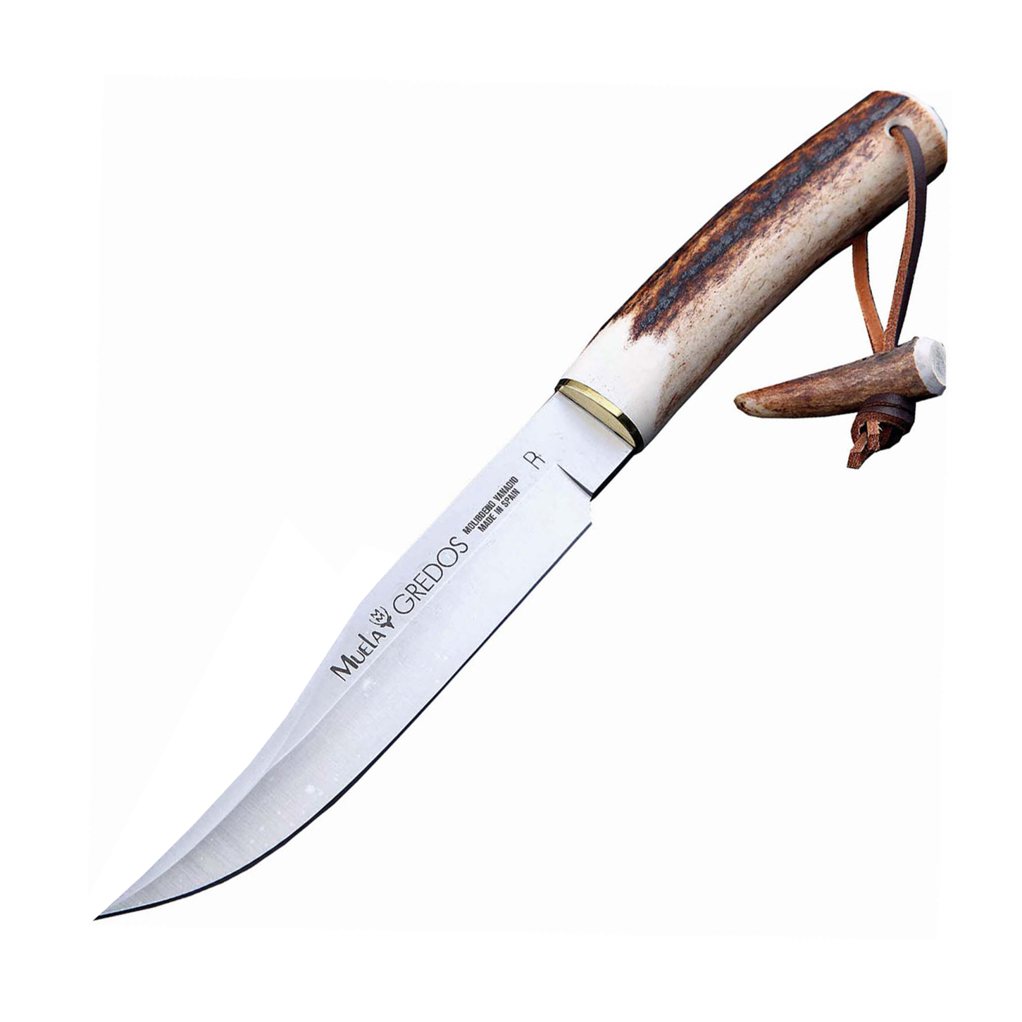 фото Охотничий нож muela gredos, сталь x50crmov15, рукоять резной олений рог