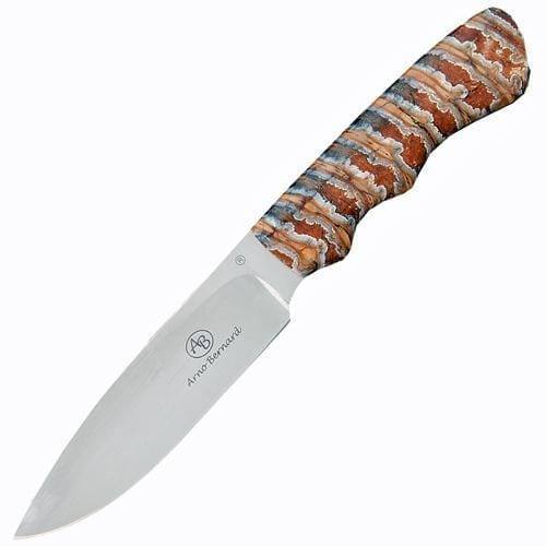 Нож с фиксированным клинком Arno Bernard Cheetah, сталь N690, рукоять Mammoth Tooth