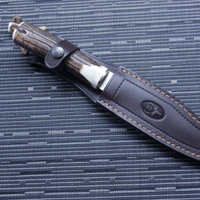 Нож с фиксированным клинком Gredos, Stag Handle 15.8 см. - фото 6