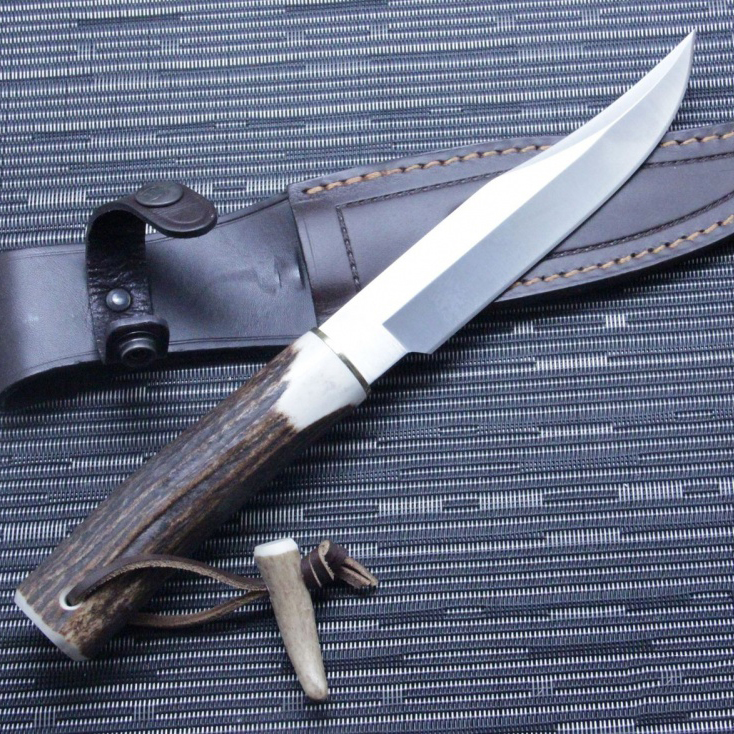Нож с фиксированным клинком Gredos, Stag Handle 15.8 см. - фото 4