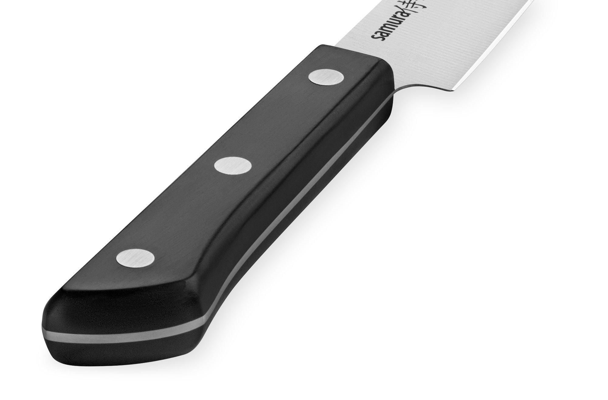 Нож кухонный для тонкой нарезки Samura "Harakiri" (SHR-0045B) 196 мм, сталь AUS-8, рукоять ABS пластик, чёрный от Ножиков