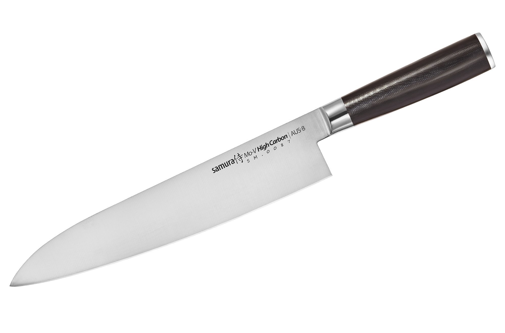 фото Нож кухонный "samura mo-v" гранд шеф 240 мм, g-10