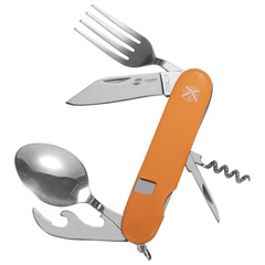 Фото Нож перочинный Stinger 109 мм, 8 функций, оранжевый, в блистере