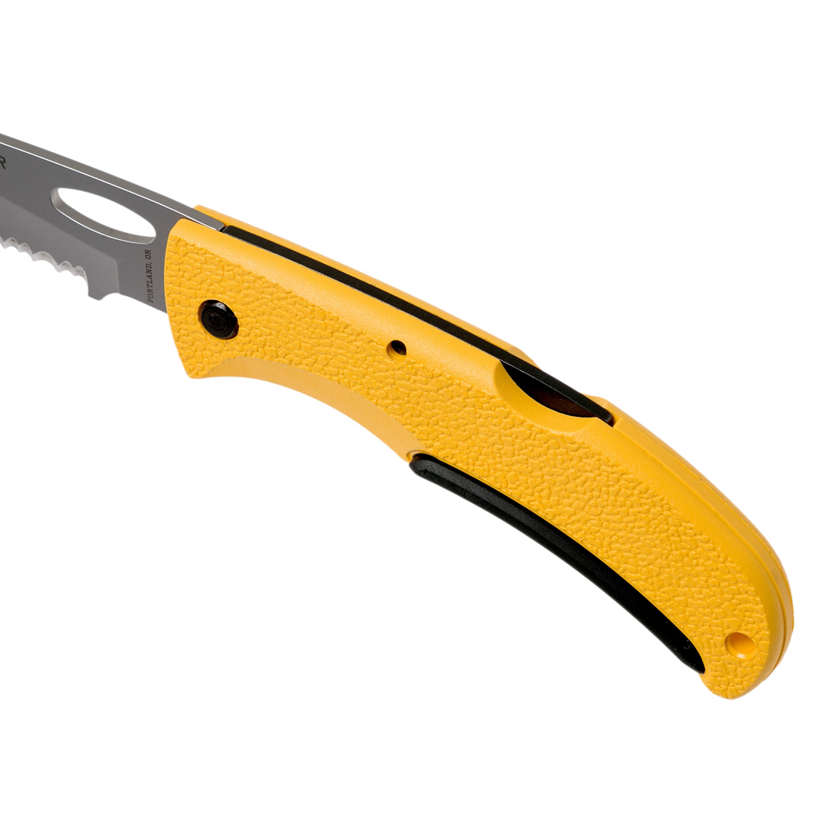 Складной нож Gerber E-Z Out Rescue, сталь 7Cr17MoV, рукоять термопластик GFN, жёлтый - фото 6