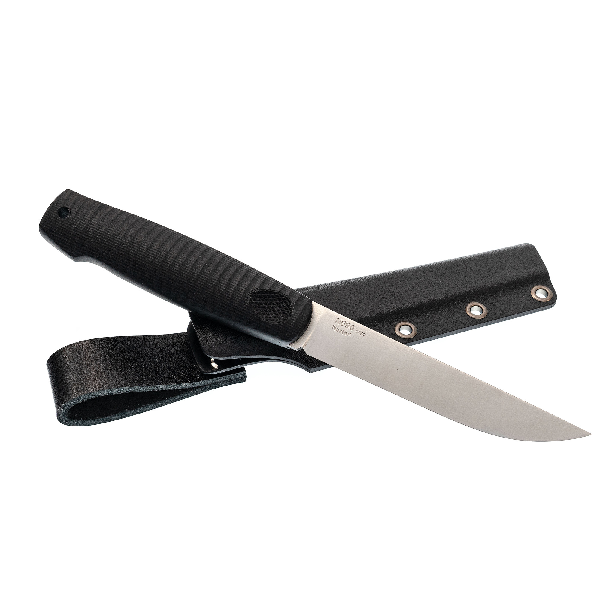 Нож NORTH-S, сталь N690, черно-оливковая G10 - фото 4