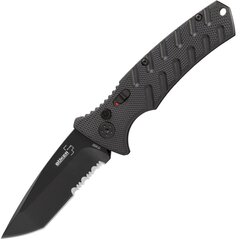 Фото Автоматический складной нож Boker Strike Tanto All Black, сталь AUS-8, рукоять алюминий