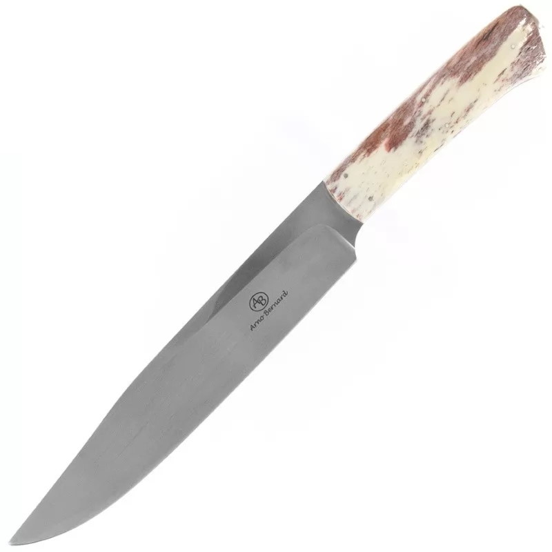 Нож с фиксированным клинком Arno Bernard Mamba, сталь N690, рукоять кость жирафа