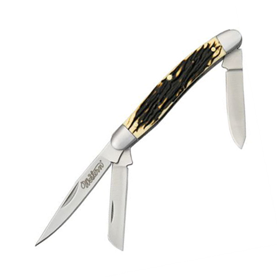 Нож складной Camillus Grandpa 3-Blade, сталь 440А, рукоять Carbon Fiber, нержавеющая сталь от Ножиков