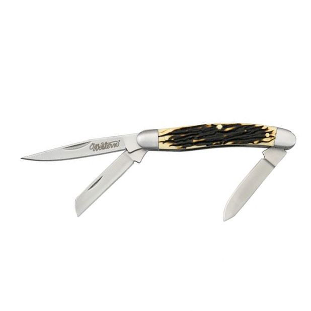Нож складной Camillus Grandpa 3-Blade, сталь 440А, рукоять Carbon Fiber, нержавеющая сталь от Ножиков