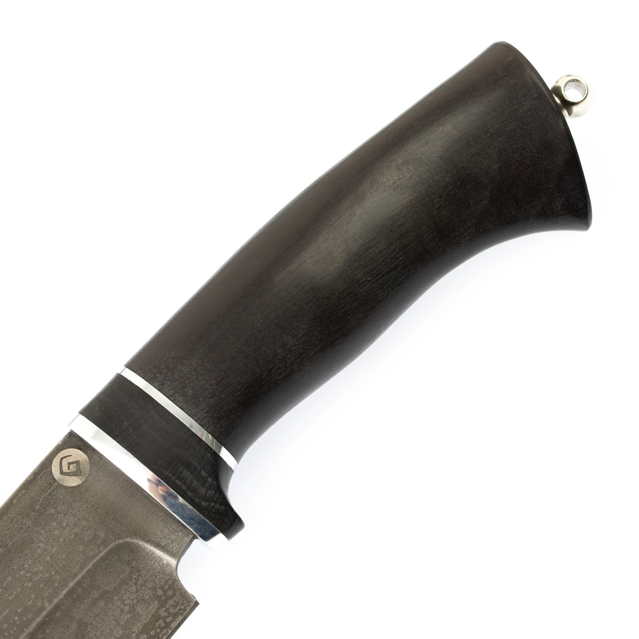 Нож шкуросъемный, рукоять граб, булатная сталь - фото 3