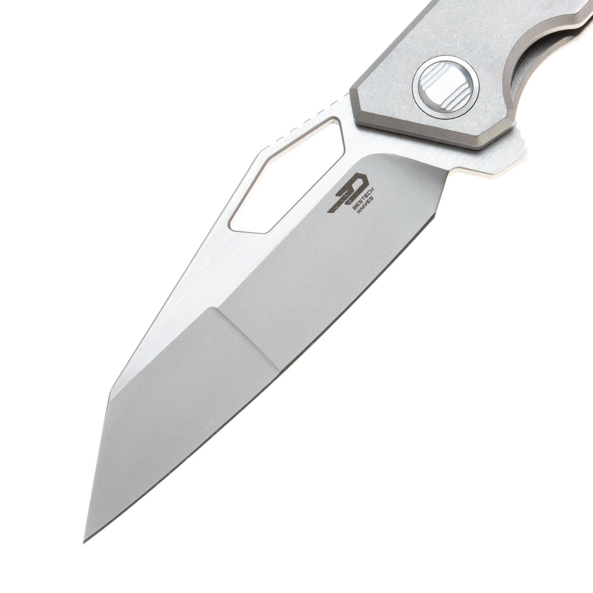 Складной нож Bestech Fractal BT1907A, сталь S35VN, рукоять титан - фото 3