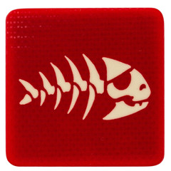 Фото Патч Рыба, красный, StabWoodStone