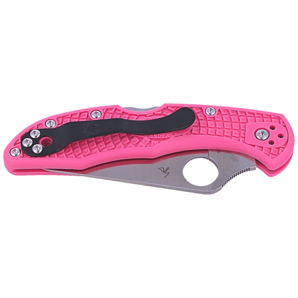фото Складной нож spyderco delica 4 сталь s30v, рукоять pink frn
