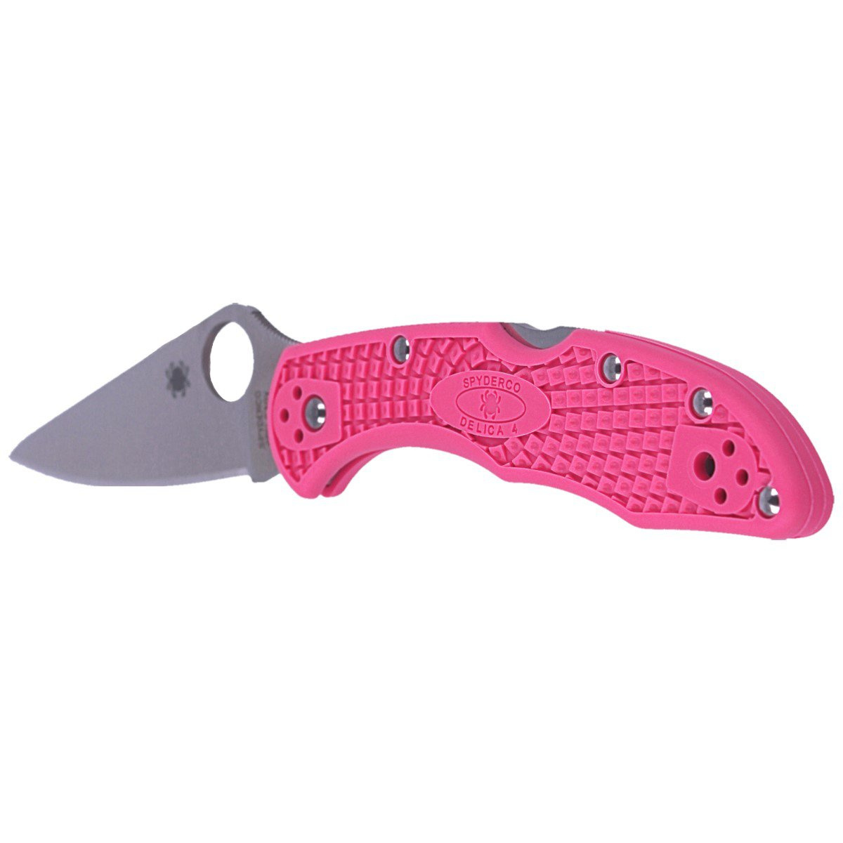 фото Складной нож spyderco delica 4 сталь s30v, рукоять pink frn