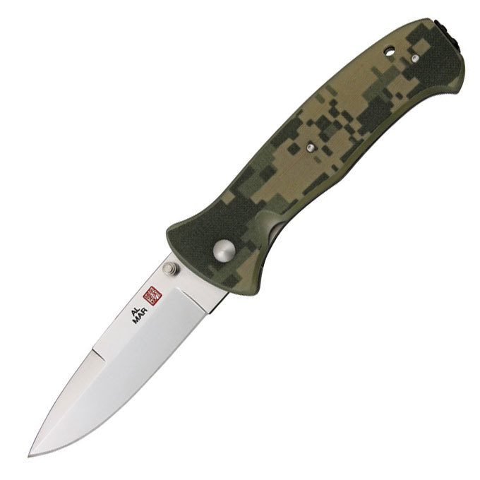 Нож складной Sere 2000™, VG-10 Satin Plain Blade, Digital Camo G-10 Handles 9.2 см.