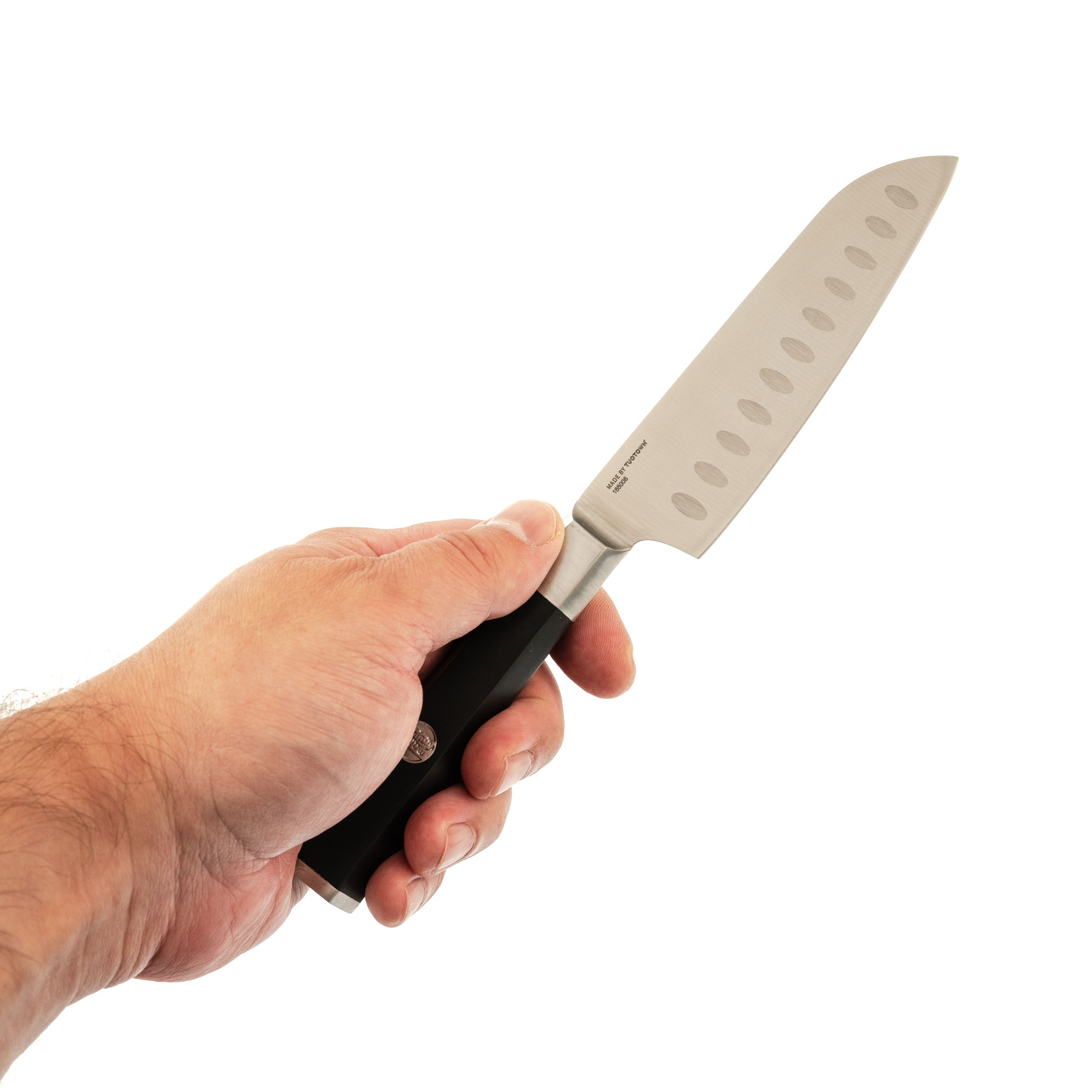 Кухонный нож сантоку Tuotown, сталь 1.4116, 13 см - фото 4