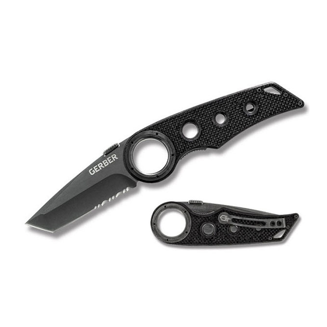 Складной нож Gerber Remix Tactical, сталь 7Cr17MoV, рукоять стеклотекстолит G10, черный - фото 5