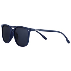 Фото Очки солнцезащитные ZIPPO, унисекс, синие, оправа из поликарбоната, серые линзы