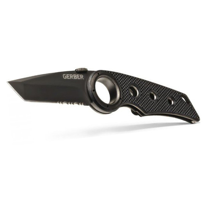 Складной нож Gerber Remix Tactical, сталь 7Cr17MoV, рукоять стеклотекстолит G10, черный - фото 4