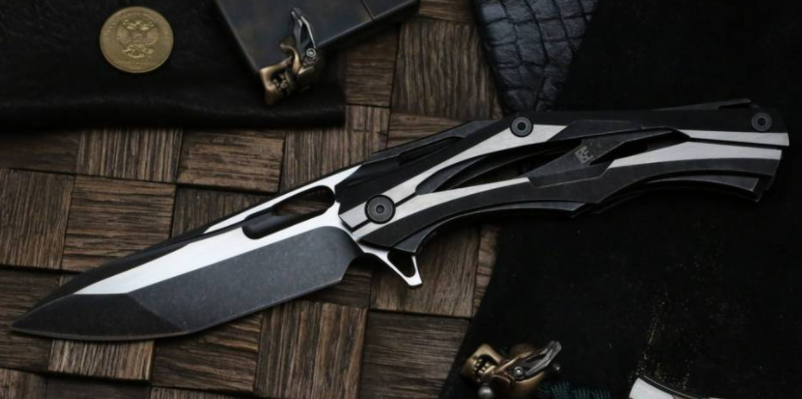 

Складной нож Десептикон-1 CKF Limited Black Edition, сталь S90V, рукоять Titanium