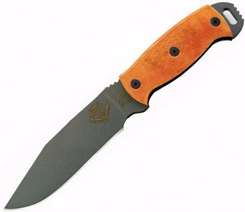 Нож RBS-6, сталь 1095, рукоять G10, оранжевый - фото 1