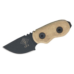 Фото Нож с фиксированным клинком Ontario RANGER, углеродистая сталь, рукоять микарта, tan/black