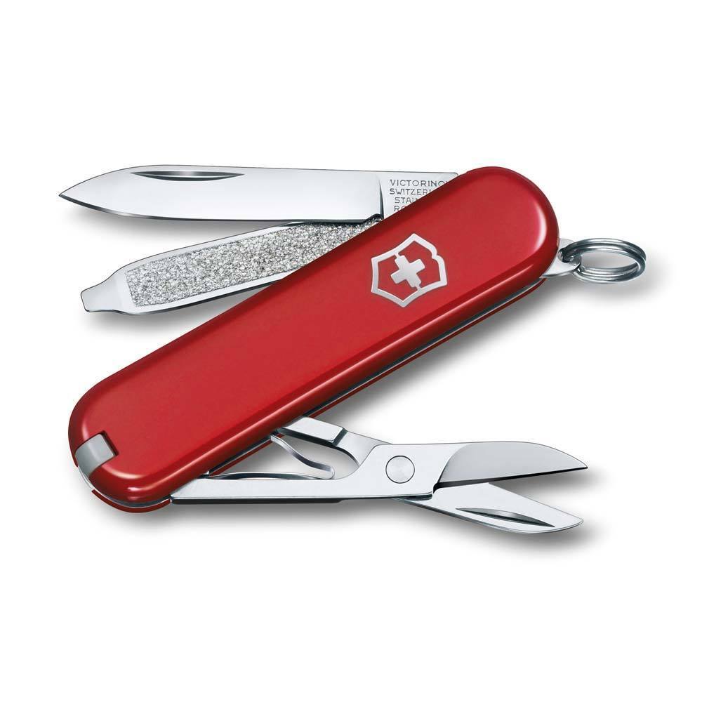 Нож Victorinox Classic SD Colors, Style Icon (0.6223.G) красный, 7 функций 58мм нож 0 6223 942 нож брелок victorinox