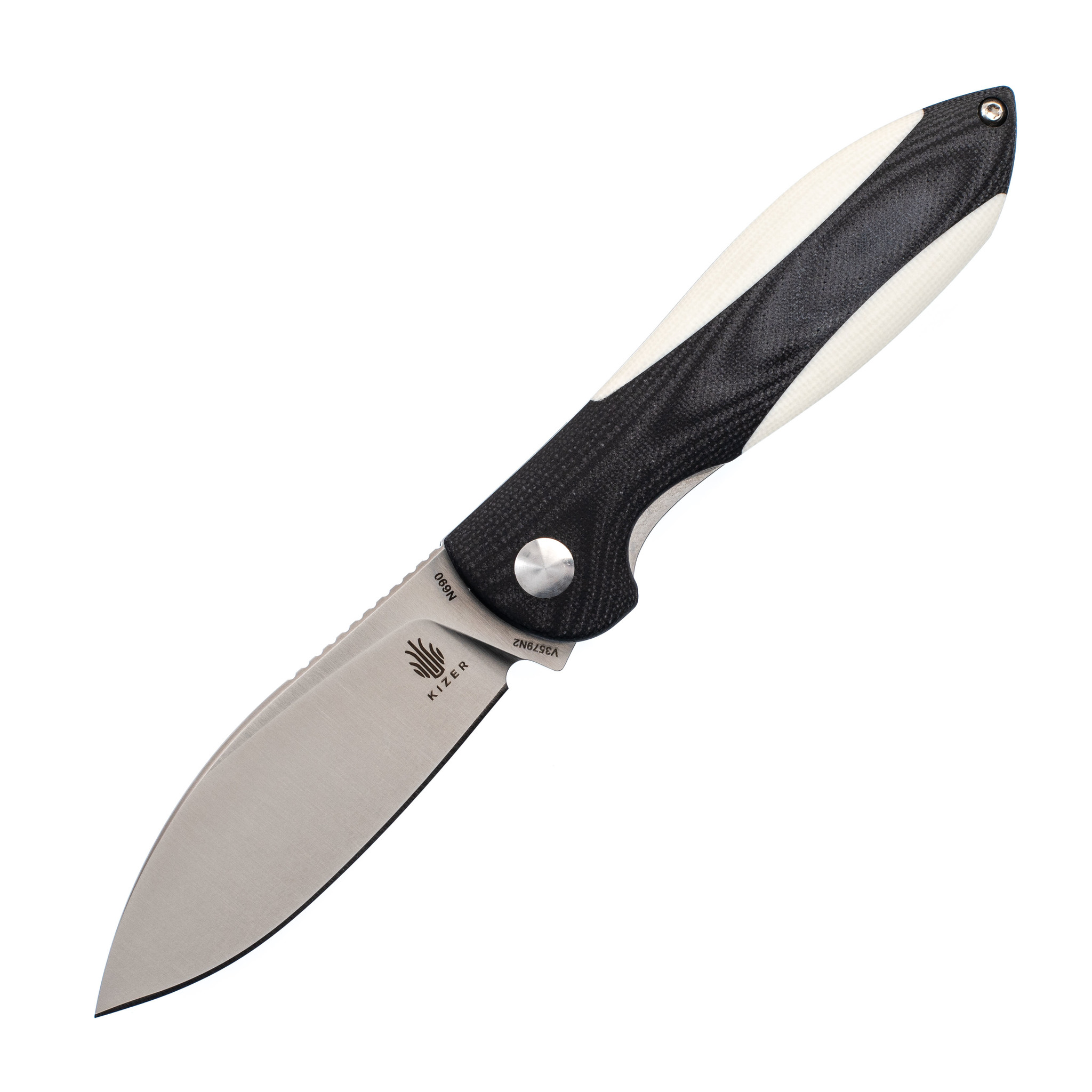 Складной нож Kizer Infinity, сталь N690, рукоять Black G10 - фото 1