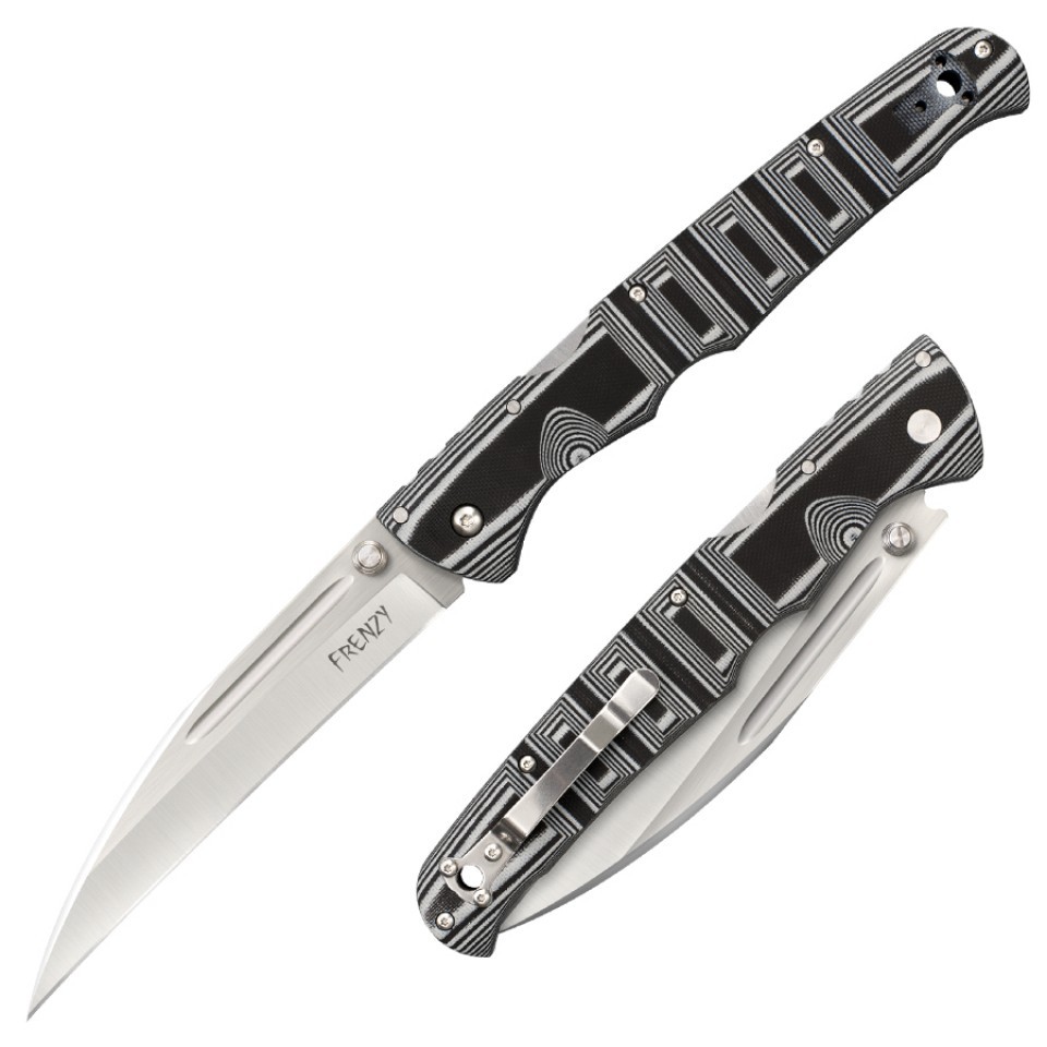 Складной нож Frenzy III (Gray/Black) - Cold Steel 62PV3, сталь CPM-S35VN, рукоять G10