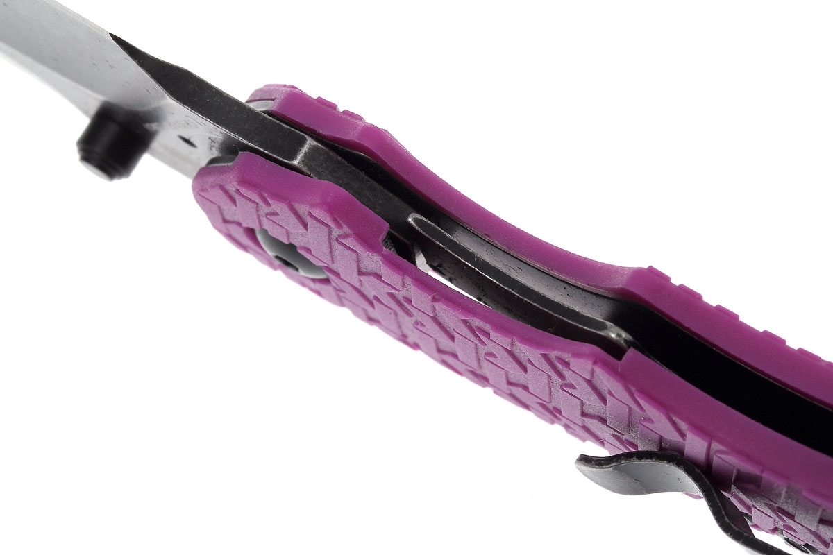 Нож складной Shuffle - KERSHAW 8700PURBW, сталь 8Cr13MoV c покрытием BlackWash™, рукоять текстурированный термопластик GFN фиолетового цвета - фото 6