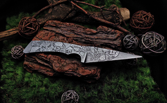 Фото Скелетный нож Волчий Век Сечень Custom Лютый Мухомор Ed., сталь N690