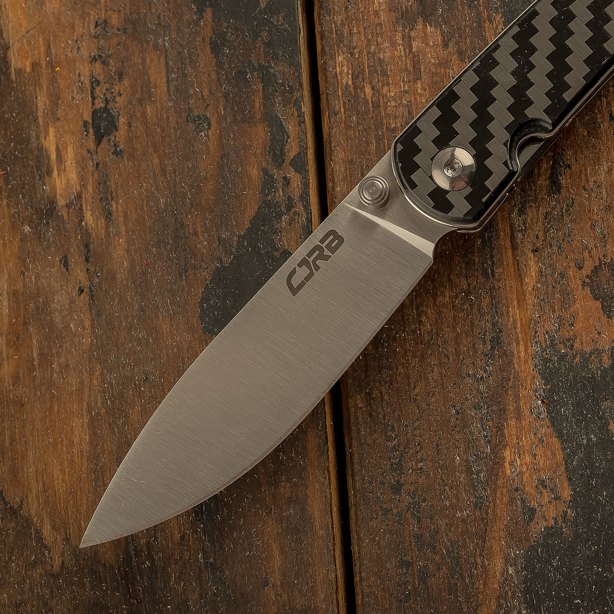 Складной нож CJRB Ria, сталь 12C27N, Carbon Fiber - фото 3