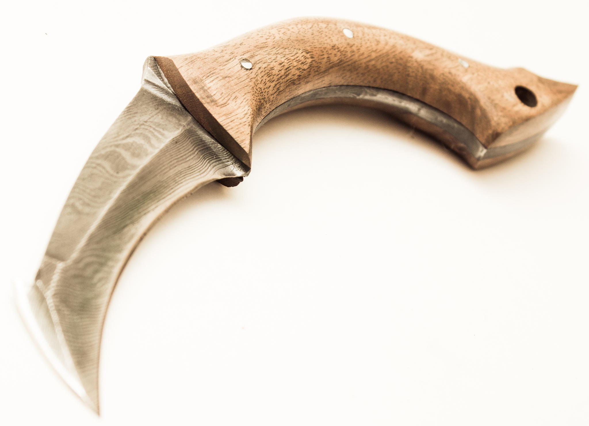 фото Нож-керамбит скорпион, дамасская сталь павловские ножи