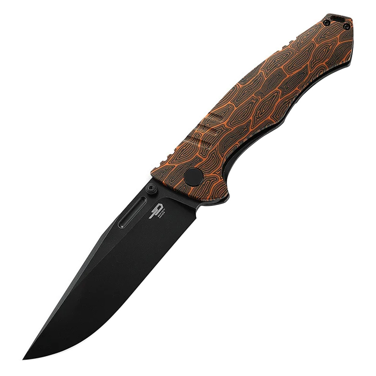 Складной нож Bestech Keen II, сталь S35VN, рукоять G10/титан, оранжевый/черный