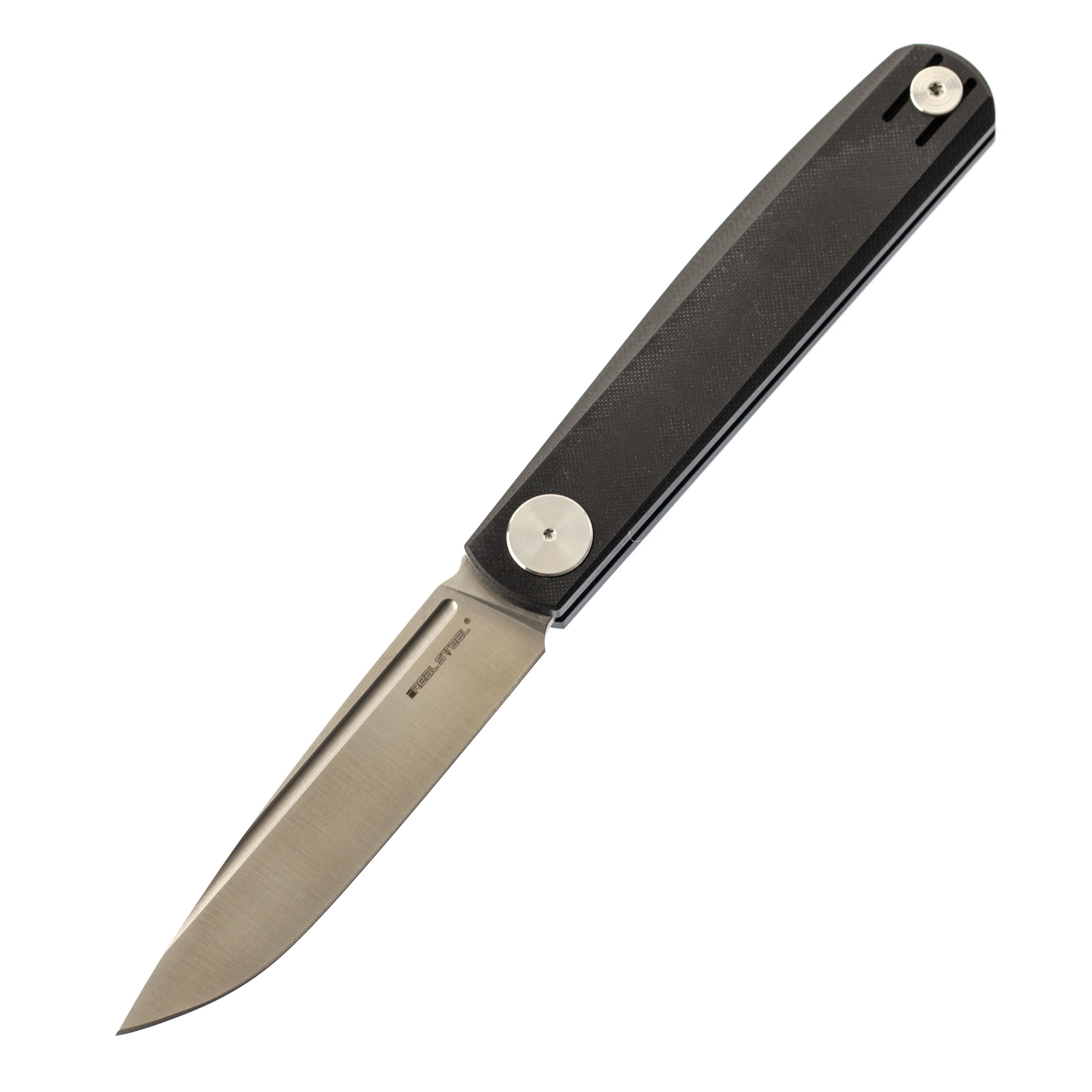 Складной нож GSlip Black RealSteel, сталь VG-10, рукоять G10