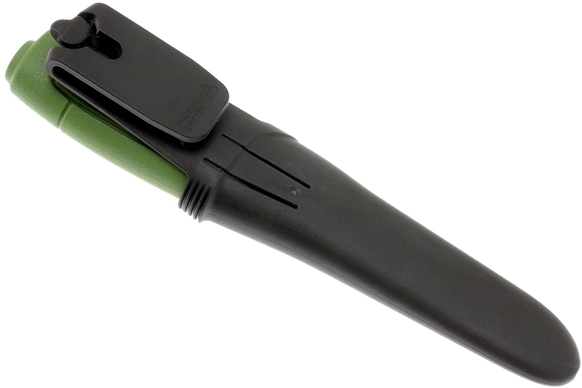 Нож с фиксированным лезвием Morakniv SAFE, углеродистая сталь, рукоять пластик, зеленый - фото 4