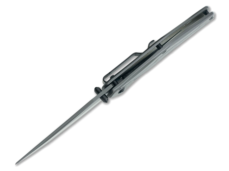 Складной полуавтоматический нож Kershaw Duojet K8300, сталь 8Cr13MoV, рукоять нержавеющая сталь/карбон - фото 4
