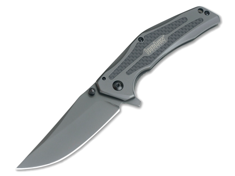 Складной полуавтоматический нож Kershaw Duojet K8300, сталь 8Cr13MoV, рукоять нержавеющая сталь/карбон - фото 5