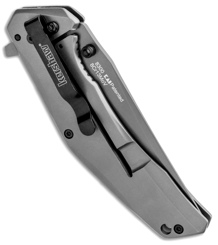Складной полуавтоматический нож Kershaw Duojet K8300, сталь 8Cr13MoV, рукоять нержавеющая сталь/карбон - фото 6