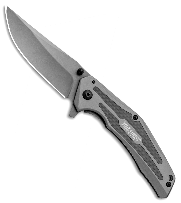 Складной полуавтоматический нож Kershaw Duojet K8300, сталь 8Cr13MoV, рукоять нержавеющая сталь/карбон - фото 8